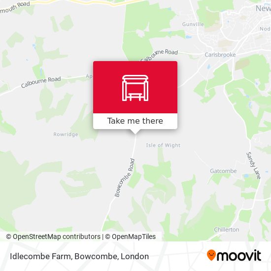 Idlecombe Farm, Bowcombe map