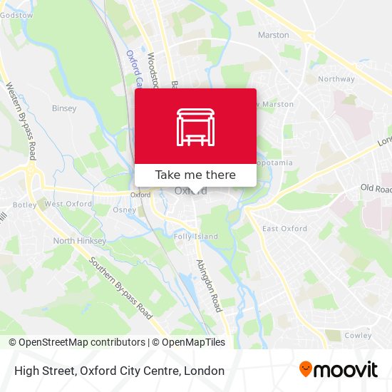 High Street, Oxford City Centre map