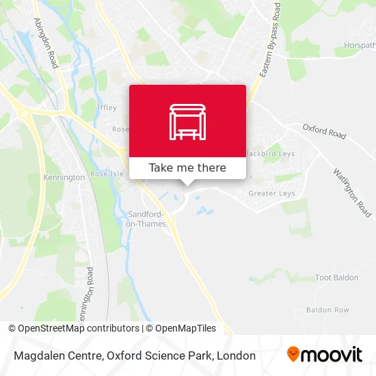 Oxford Science Park Map How To Get To Magdalen Centre, Oxford Science Park By Bus Or Train?