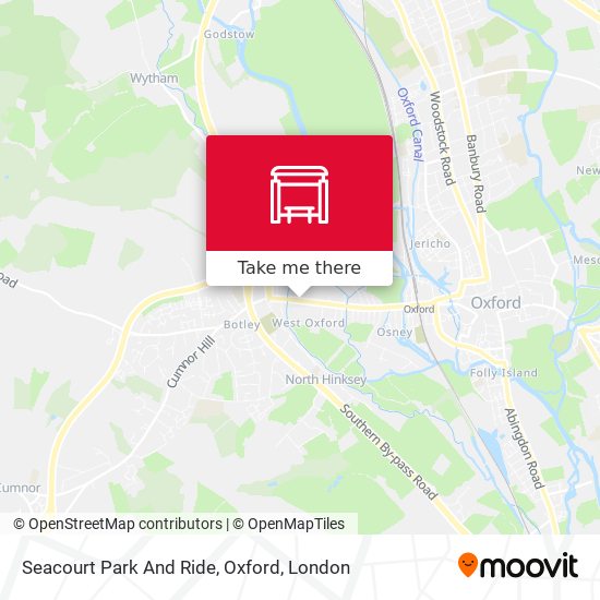 Seacourt Park And Ride, Oxford map