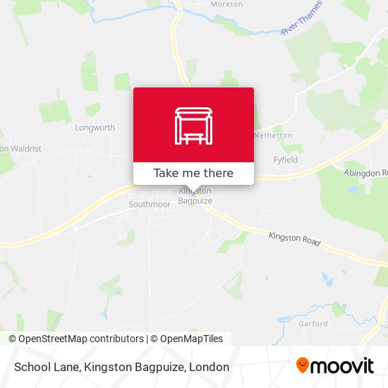 School Lane, Kingston Bagpuize map