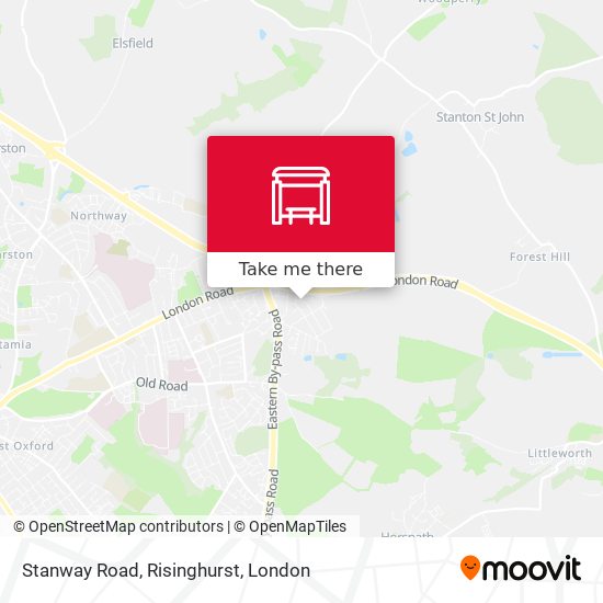 Stanway Road, Risinghurst map