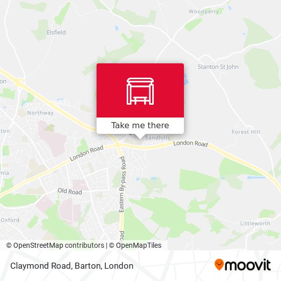 Claymond Road, Barton map