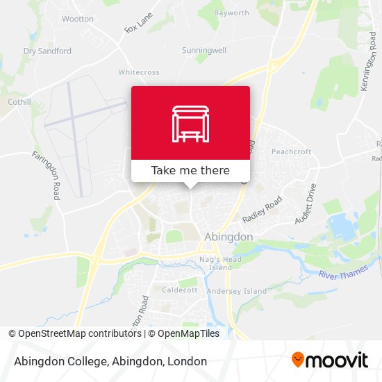 Abingdon College, Abingdon map