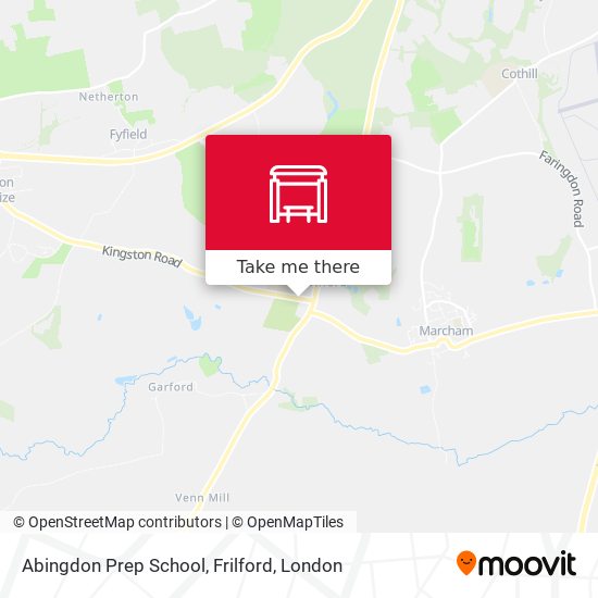 Abingdon Prep School, Frilford map