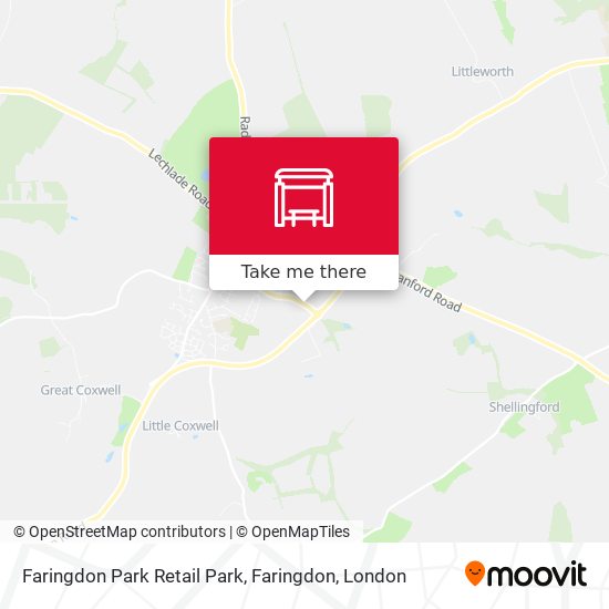 Faringdon Park Retail Park, Faringdon map