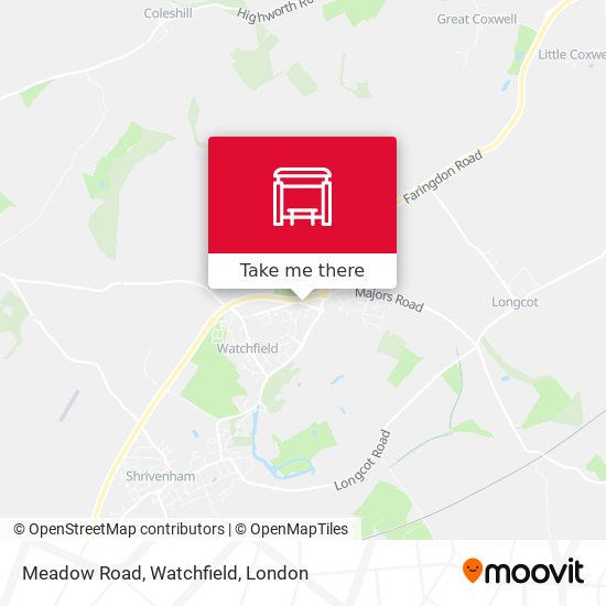 Meadow Road, Watchfield map