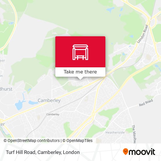 Turf Hill Road, Camberley map