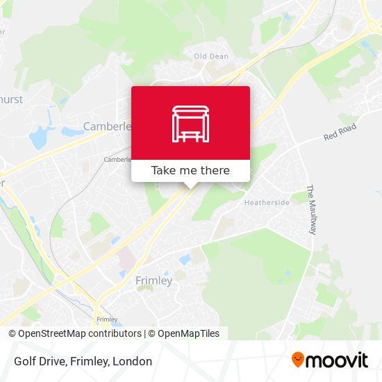 Golf Drive, Frimley map