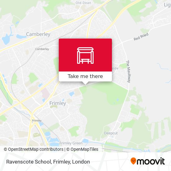 Ravenscote School, Frimley map