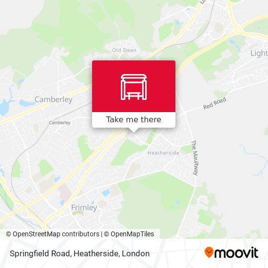 Springfield Road, Heatherside map