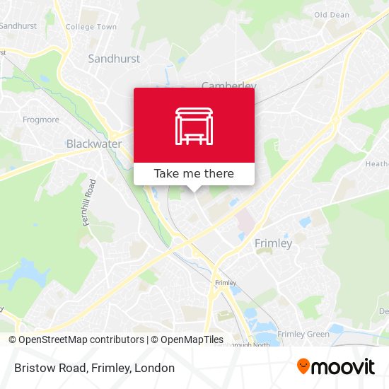 Bristow Road, Frimley map
