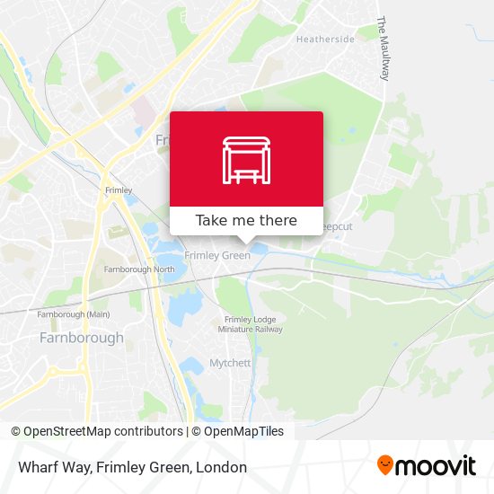 Wharf Way, Frimley Green map