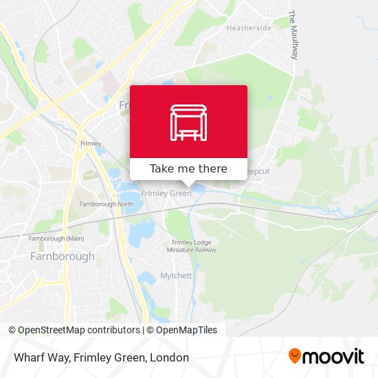 Wharf Way, Frimley Green map
