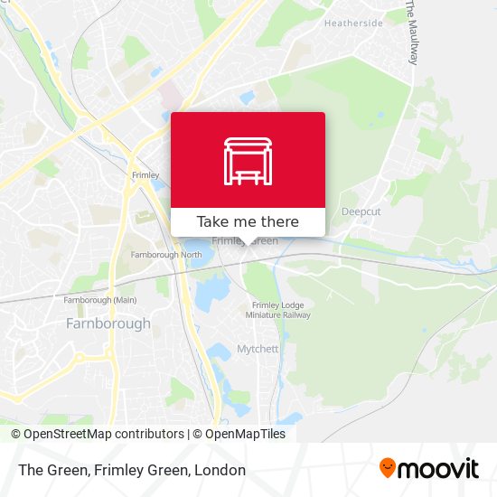 The Green, Frimley Green map