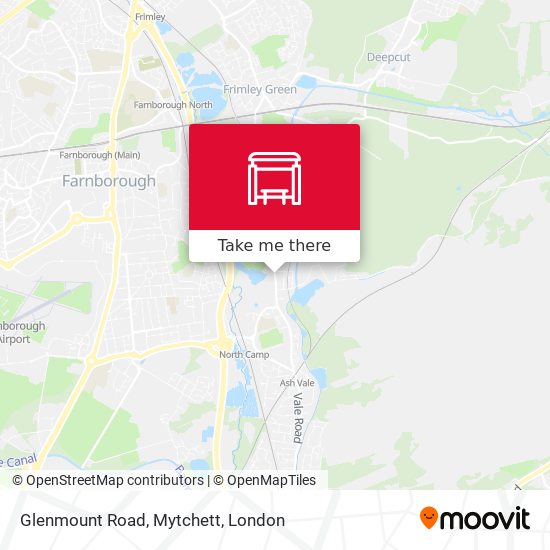 Glenmount Road, Mytchett map