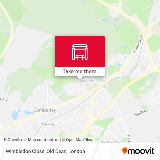 Wimbledon Close, Old Dean map