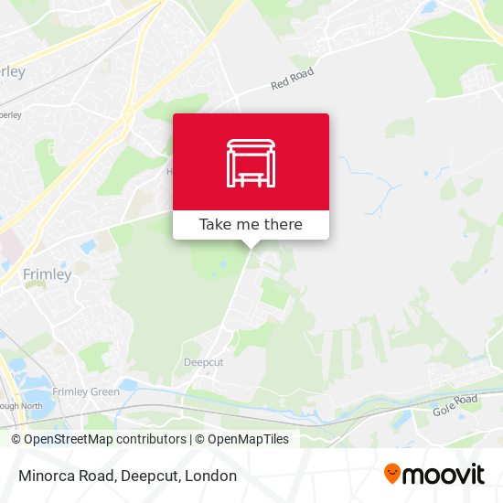 Minorca Road, Deepcut map