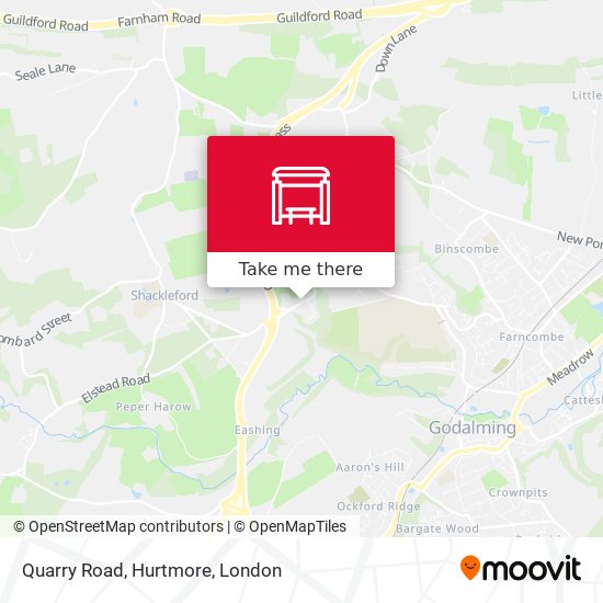 Quarry Road, Hurtmore map