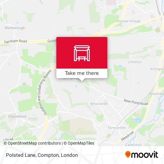 Polsted Lane, Compton map