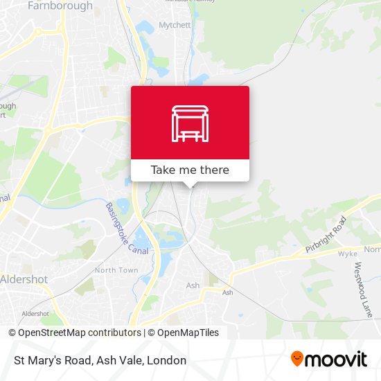 St Mary's Road, Ash Vale map