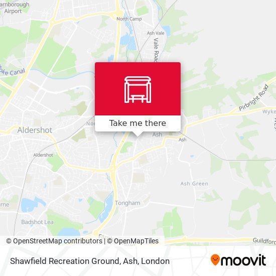 Shawfield Recreation Ground, Ash map