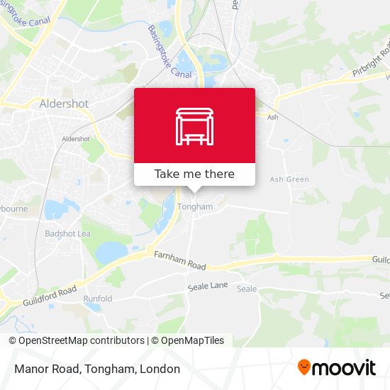 Manor Road, Tongham map