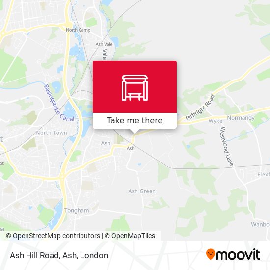 Ash Hill Road, Ash map