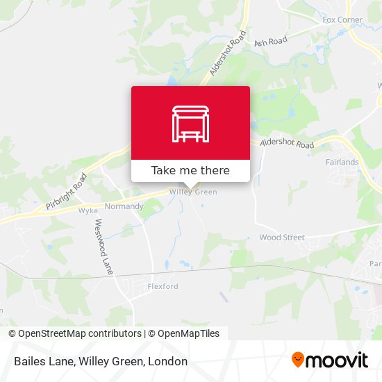 Bailes Lane, Willey Green map