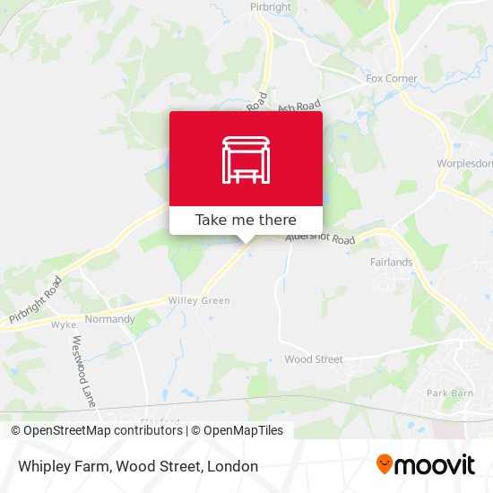 Whipley Farm, Wood Street map