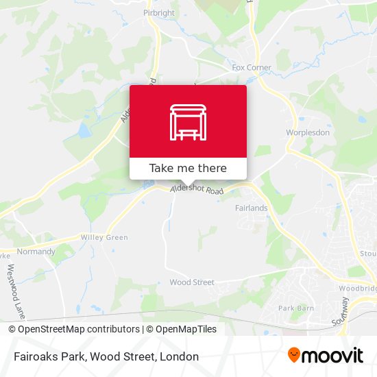 Fairoaks Park, Wood Street map
