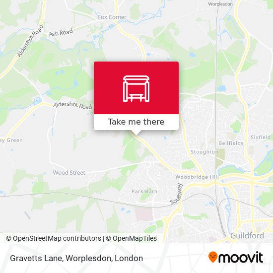 Gravetts Lane, Worplesdon map