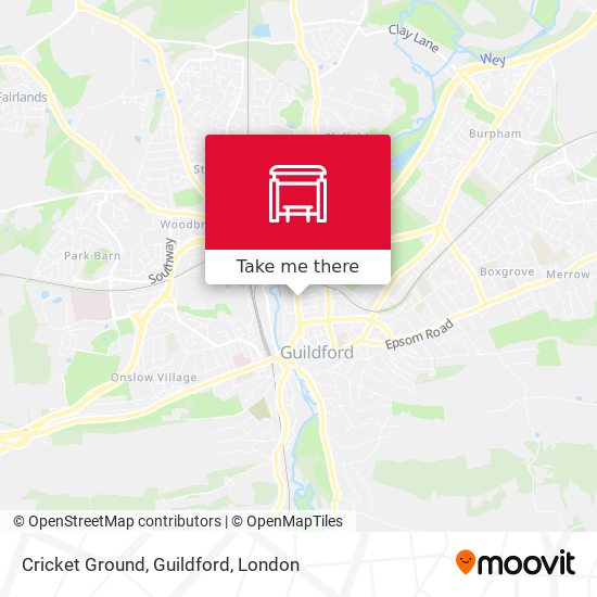 Cricket Ground, Guildford map