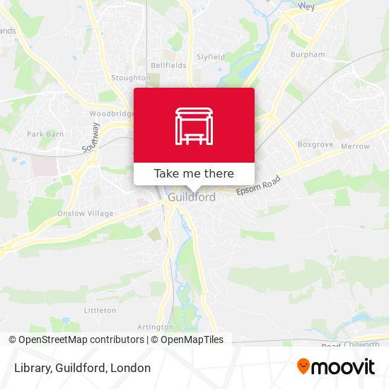 Library, Guildford map