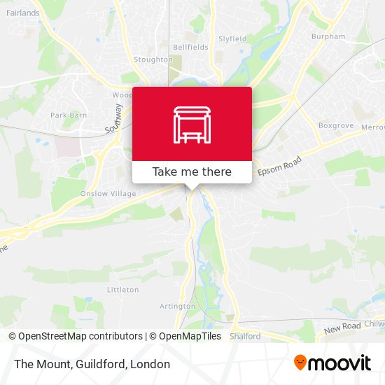 The Mount, Guildford map