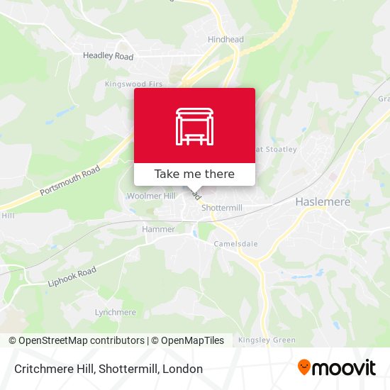 Critchmere Hill, Shottermill map