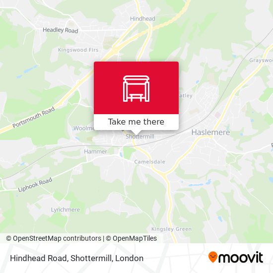 Hindhead Road, Shottermill map