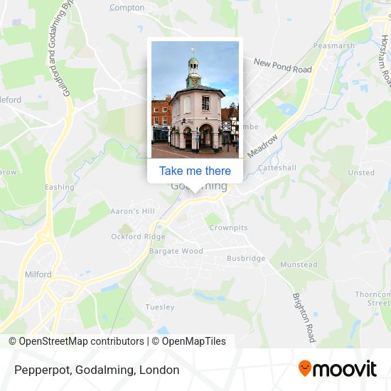 Pepperpot, Godalming map