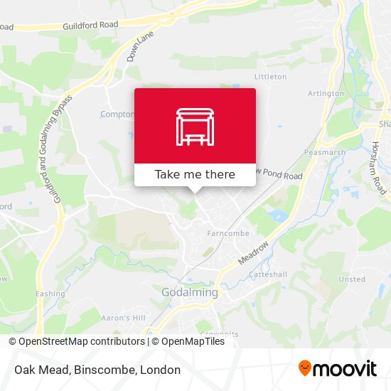 Oak Mead, Binscombe map