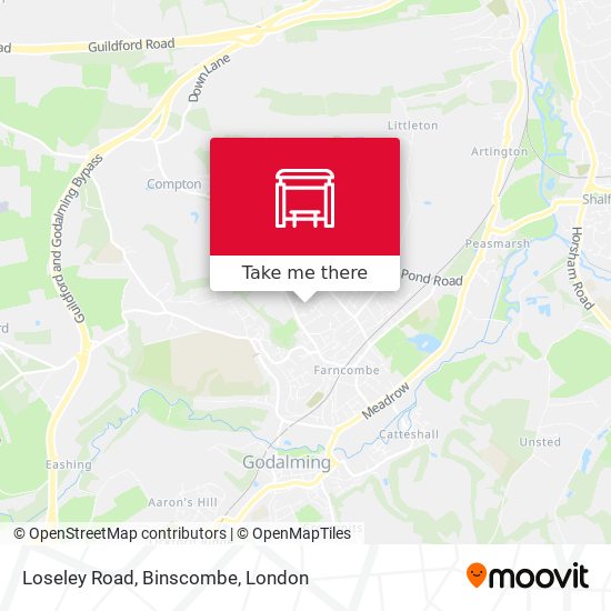 Loseley Road, Binscombe map