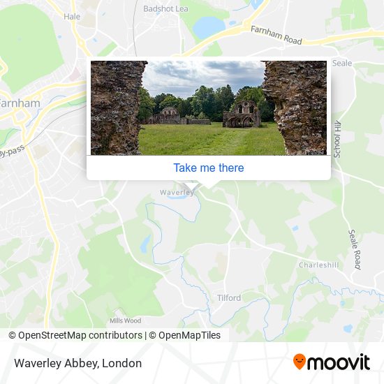 Waverley Abbey map