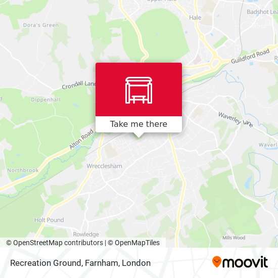 Recreation Ground, Farnham map