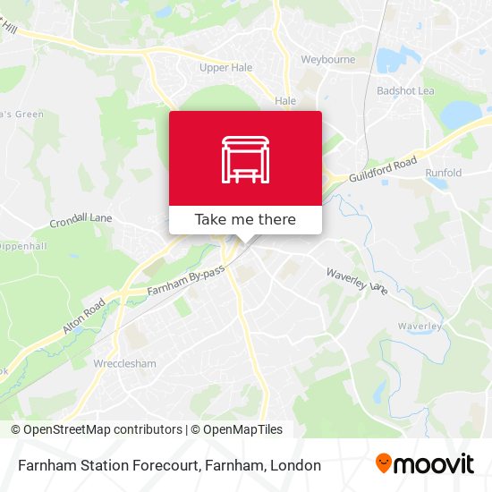 Farnham Station Forecourt, Farnham map