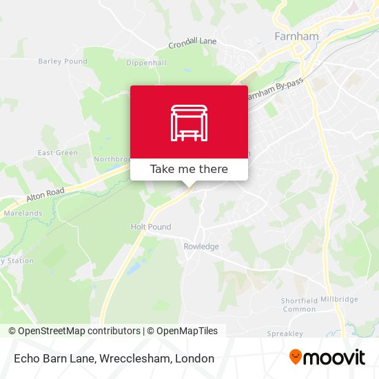 Echo Barn Lane, Wrecclesham map