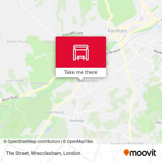 The Street, Wrecclesham map