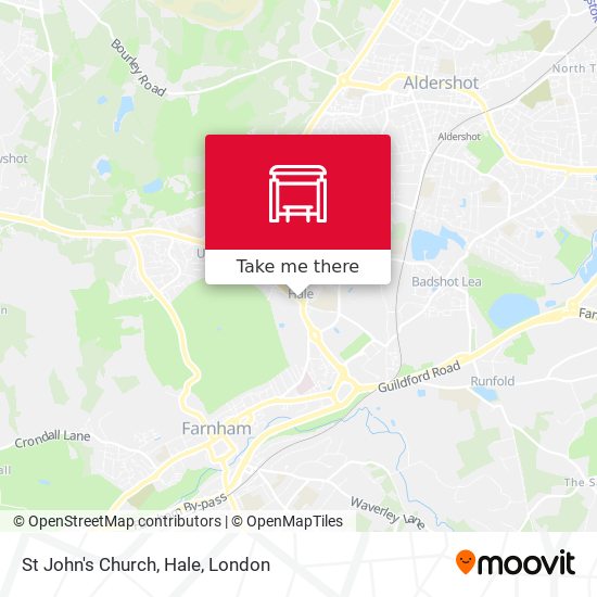 St John's Church, Hale map
