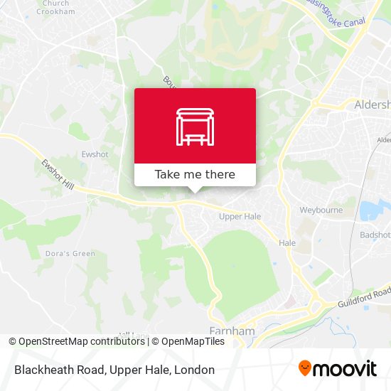 Blackheath Road, Upper Hale map