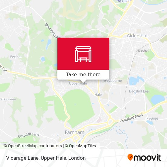 Vicarage Lane, Upper Hale map