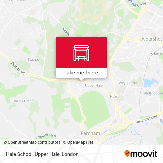 Hale School, Upper Hale map