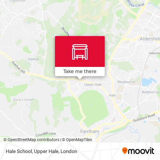 Hale School, Upper Hale map